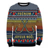 Suéter navideño, regalo personalizado de pescador, anzuelo de pesca - CT12112242