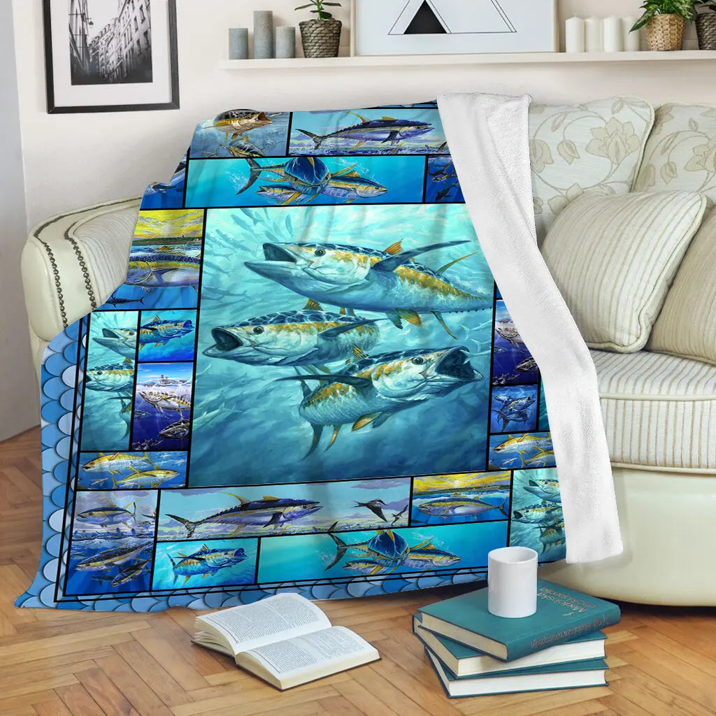 Cuadros de pesca de atún amarillo, idea de regalo de pescador, pesca de atún - CT13082222