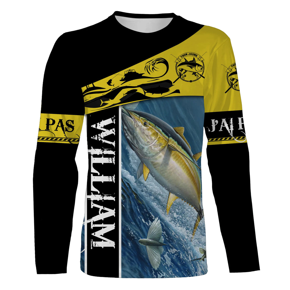 Personalized Yellowfin Tuna Fishing T-shirt, Sea Fishing - CT13082224