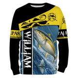 Personalized Yellowfin Tuna Fishing T-shirt, Sea Fishing - CT13082224