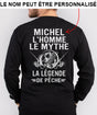 La Légende De Pêche, Cadeau Pêcheur, Personnaliser - VEPENP009 T-shirt Manches Longues