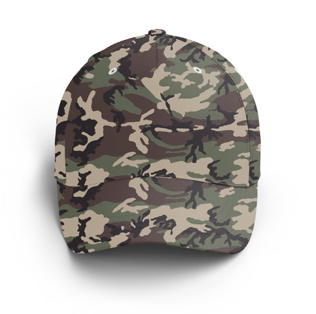 Camouflage Fishing and Hunting Cap, Original Gift for Fisherman and Hunter - CT23072211