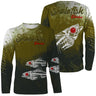 Personalisiertes Anti-UV-Angel-T-Shirt, originelles Fischergeschenk, Skelefish Barsch - CT30072232