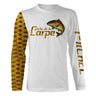 Camiseta de pesca personalizada anti-UV, escamas de carpa, mejor regalo de pescador - CT03082226