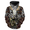 Bow Hunting, Reaper, Deer Head, Hunter Gift, Snow Camouflage - VECHCE002