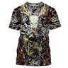 Bow Hunting, Reaper, Deer Head, Hunter Gift, Snow Camouflage - VECHCE002