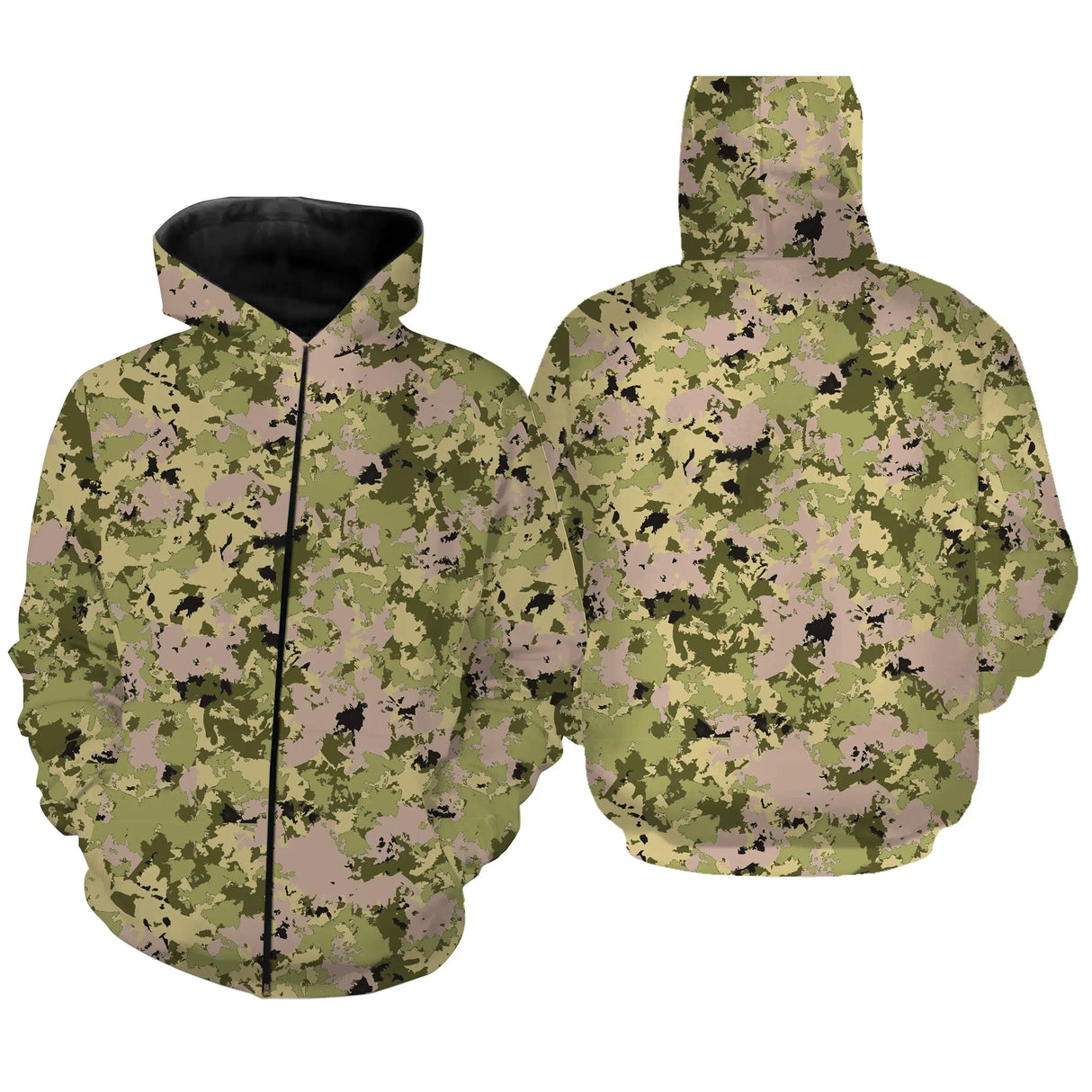 Vêtements Camouflage Pêche et Chasse, Cadeau Pêcheur, Chasseur, T-shirt Camouflage, Sweat à Capuche Anti-UV - CT06072229