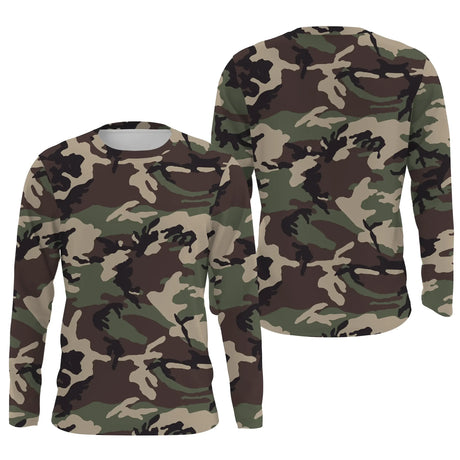 Abbigliamento mimetico da pesca e caccia, regalo per pescatore, cacciatore, maglietta mimetica, felpa con cappuccio anti-UV - CT06072230