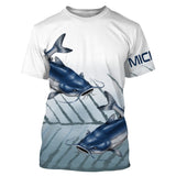 T-shirt anti-UV personalizzata Pesca al siluro, Idea regalo pescatore, Pesce gatto - CT06082222