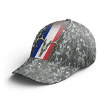 Gorra de camuflaje para caza de ciervos, bandera de Francia, calavera de ciervo - CT07092238