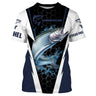 T-Shirt zum Lachsfischen, personalisiertes Fischergeschenk, Lachsleidenschaft - CT08072220