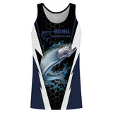 T-Shirt zum Lachsfischen, personalisiertes Fischergeschenk, Lachsleidenschaft - CT08072220