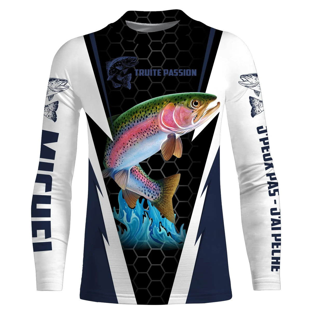 Camiseta de pesca de trucha, regalo de pescador personalizado, pasión por la trucha - CT08072221