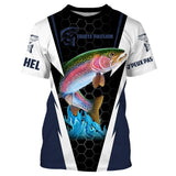 Camiseta de pesca de trucha, regalo de pescador personalizado, pasión por la trucha - CT08072221