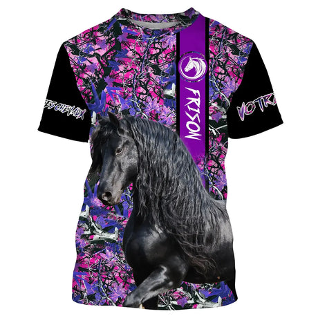 Friesian Horse, Horse Lover, Horse Passion, 3D All-Over Personalized T-Shirt, Gift for Woman, Girl Who Loves Horses - CTS09052228