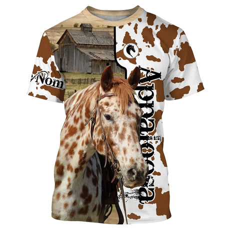 Appaloosa-Pferd, Sattelpferde, Pferdeliebhaber, Pferdeleidenschaft, 3D-Allover-T-Shirt – CTS09052230