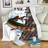 Personalized Pike Fishing Plaid, Fisherman Gift Idea - CT09082227