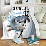 Plaid personalizzato per la pesca del pesce gatto, idea regalo per il pescatore - CT09082229