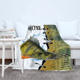 Personalized Perch Fishing Plaid, Fisherman Gift Idea - CT09082230