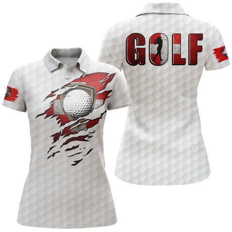 Polo de Golf Homme Et Femme, Golf En Suisse, Cadeau Golfeur - CT10092221 - Polo Femme