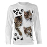 T shirt Tee Men Women Graphic Cat 3D Print Cat Paw - CT16012321