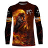 Chiptshirts Camiseta Fire Horses - Regalo personalizado para amantes de los caballos, fanáticos de los caballos - CTS18062215