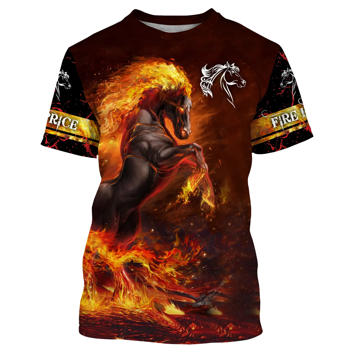 Chiptshirts T-shirt Fire Horses - Regalo personalizzato per amante dei cavalli, fan dei cavalli - CTS18062215