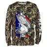 T-Shirt de Pêche Camouflage et Truite - Confort Style Avec Drapeau France - CT19072212 Sweater All Over Unisexe