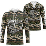 T-Shirt Camouflage Pêcheur de Truite: Cadeau Unique, Confortable et Écologique - CT26042214 T-shirt Anti UV à Capuche Unisexe