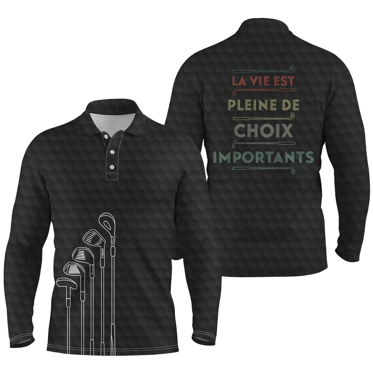 Chiptshirts - Golf Polo Shirt, Original Gift for Golf Fans, Men's and Women's Sports Polo Shirt, Golf Club, Retro Vintage, Life is Full of Important Choices - CTS26052234