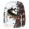 T-shirt personalizzata in pelle di luccio, regalo originale per pescatori - CT29072207
