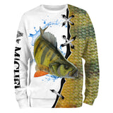 Personalized Perch Skin T-shirt, Original Fisherman Gift - CT29072211