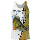 T-shirt personalizzata in pelle di persico, regalo originale per pescatori - CT29072211