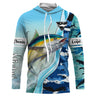 Camiseta Anti UV Personalizada Pescador, Pesca del Atún, Camuflaje de Pesca en el Mar - CT05082227