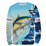 T-shirt Anti UV Personnalisé Pêcheur, Pêche Au Thon, Camouflage Pêche En Mer - CT05082227