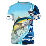 Camiseta Anti UV Personalizada Pescador, Pesca del Atún, Camuflaje de Pesca en el Mar - CT05082227