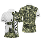 Men's Women's Golf Polo Shirt, Personalized Golf Fan Gift, Golfer Camouflage - CT06072235