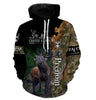 Caza de ciervos con arco, camuflaje forestal, regalo de cazador personalizado - CT08092227