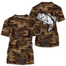Camouflage de Pêche, Pêche du Bar, Cadeau Original Pêcheur, Tee shirt All-Over, T-Shirt Anti-UV - CTS19052227 T-shirt All Over Unisexe