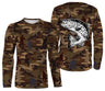 Camouflage de Pêche, Pêche de la Truite, Cadeau Original Pêcheur, Tee shirt All-Over, T-Shirt Anti-UV - CTS19052229 T-shirt Manches Longues All Over Unisexe