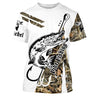 T-shirt personalizzata per la pesca del luccio mimetica, regalo originale per pescatori - CT28072216