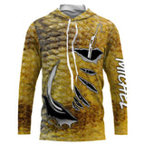 Personalized Perch Skin T-shirt, Fishing Hooks, Original Fisherman Gift - CT28072218