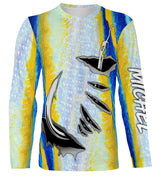 Personalized Tuna Skin T-shirt, Fishing Hooks, Original Fisherman Gift - CT28072219