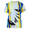 Personalisiertes Thunfischhaut-T-Shirt, Angelhaken, originelles Fischergeschenk – CT28072219