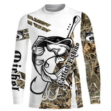 Camiseta personalizada de camuflaje de pesca de bagre, regalo original de pescador - CT28072220