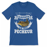 Pêcheur Carpiste, Cadeau Pour Pêcheur, Tee Shirt Homme et Femme, Carpiste Le Roi Pêcheur - CTS29042212 T-shirt Premium Homme Bleu