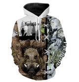 T-shirt da caccia al cinghiale, regalo personalizzato per cacciatori - CT29082220