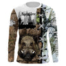 Wild Boar Hunting T-shirt, Personalized Hunters Gift - CT29082220