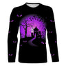 T-shirt Homme Femme Halloween - Yeux De Chat - CT26082229