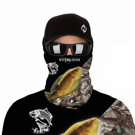 Sweat de Pêche à la Carpe, Vêtement Technique Camouflage, Hoodie avec Motif Carpe - Prêt-à-Pêcher - VEPECA021
